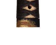 Katana Tsuka with Fuchikashira Signed "Kusakawa Hidemasa" - Crane and Tea Ceremony Utensils