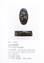 Iron Tsuba Attributed to "Tsuchiya Takechika" with NTHK-NPO Certificate - Tiger