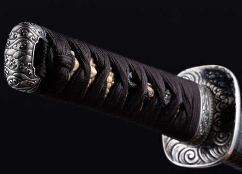 Wakizashi Koshirae with Silver Fittings - Signed 