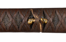 Jabara Ito Katana Tsuka with Iron Fuchikashira - Autumn Flowers and Grass