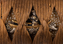 Wakizashi Jabara Ito Maki Tsuka with Shakudo Fittings - 16 cm