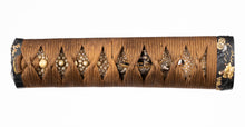 Wakizashi Jabara Ito Maki Tsuka with Shakudo Fittings - 16 cm